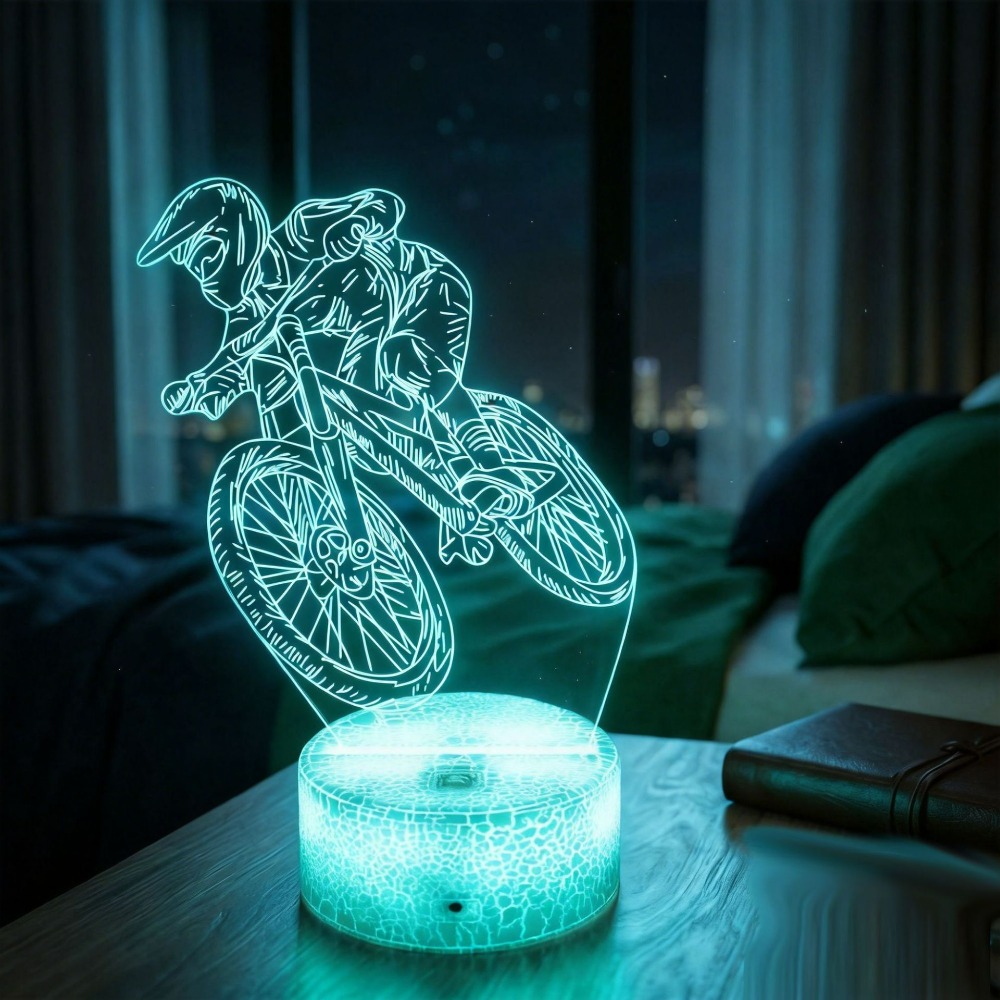 Mountain Biking Holidays - Nighdn Mountain Bike Rider 3D Illusion
