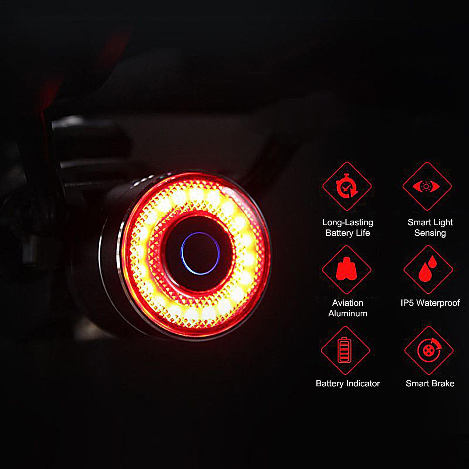 Bike Rear Light Smart Bike Bac - Mountain Biking Camp 评论和价格