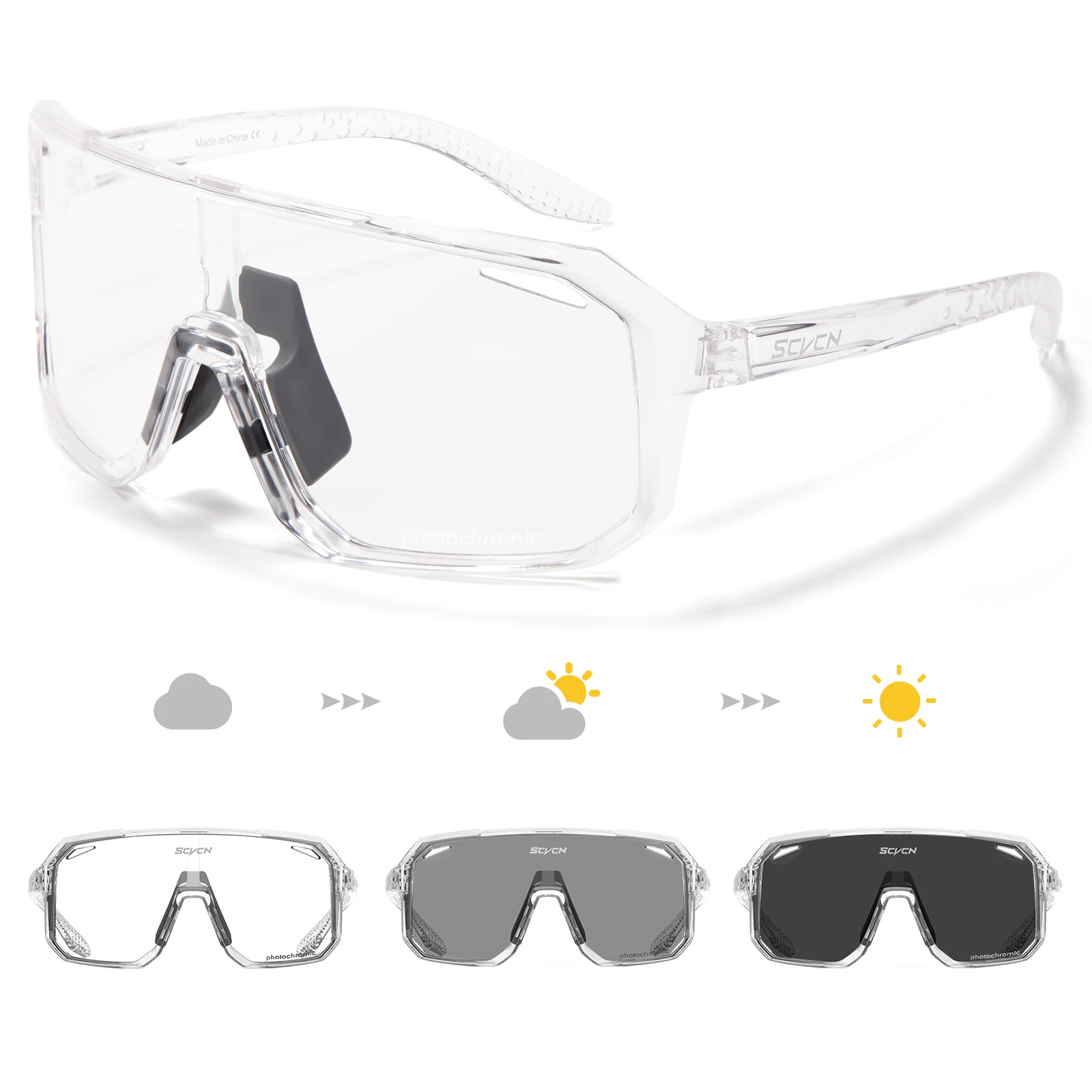 SCVCN Photochromic Hiking Eyew - Mountain Biking Goggles 评论和价格
