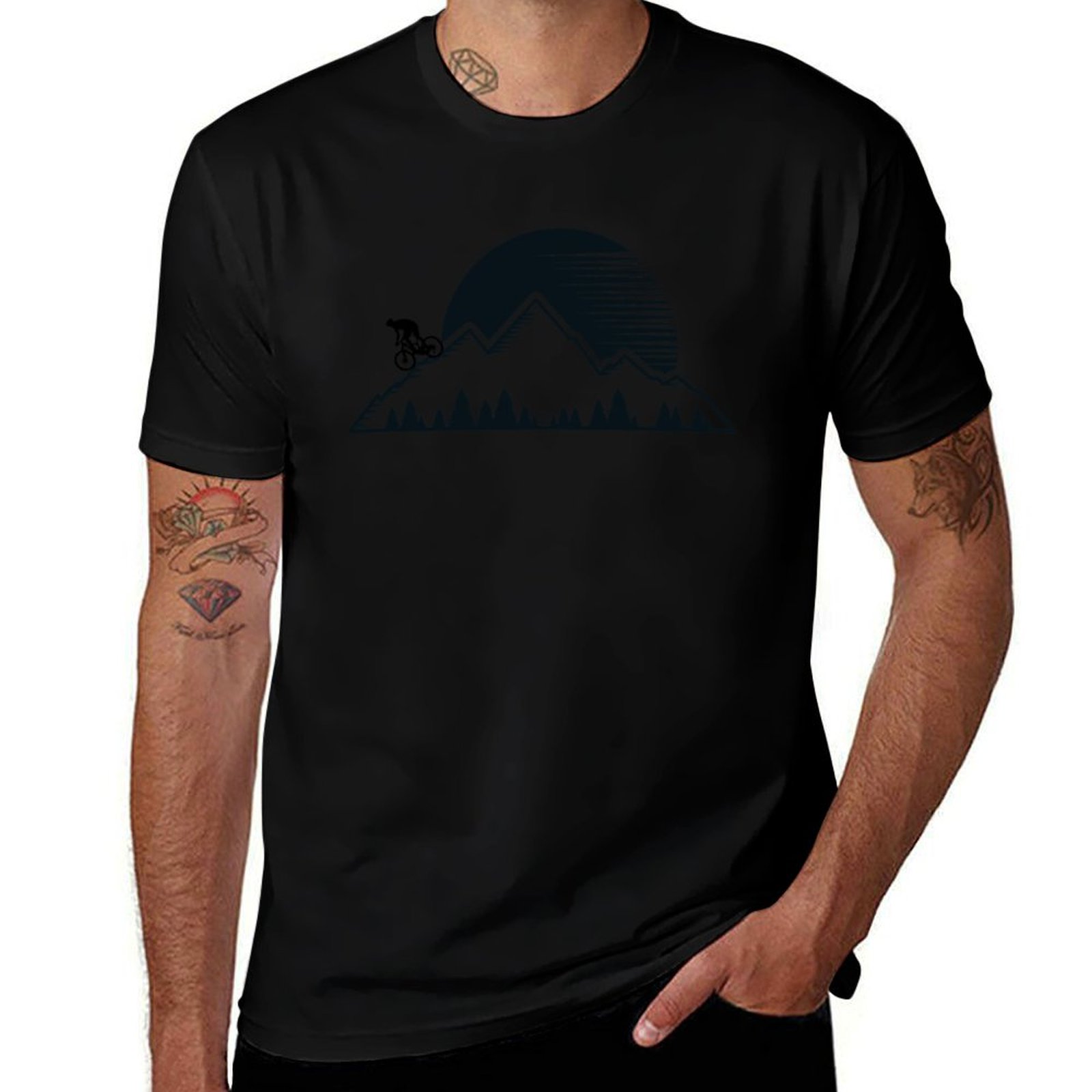 Downhill Mountain Bike T-Shirt - Mountain Biking Holidays 评论和价格