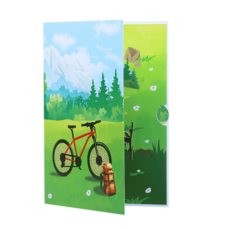 Cycling Themed Greeting Card w - Mountain Biking Holidays 评论和价格