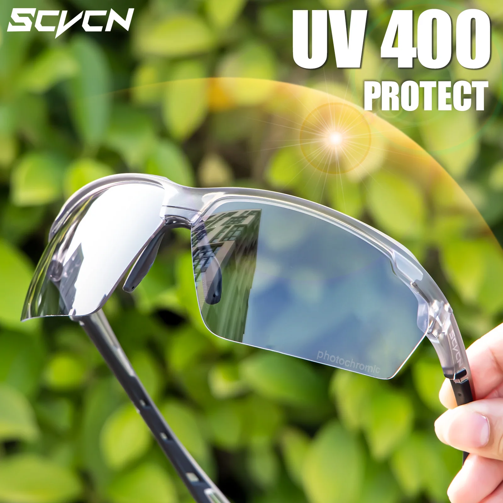 SCVCN Photochromic Cycling Sun - Mountain Biking Goggles 评论和价格